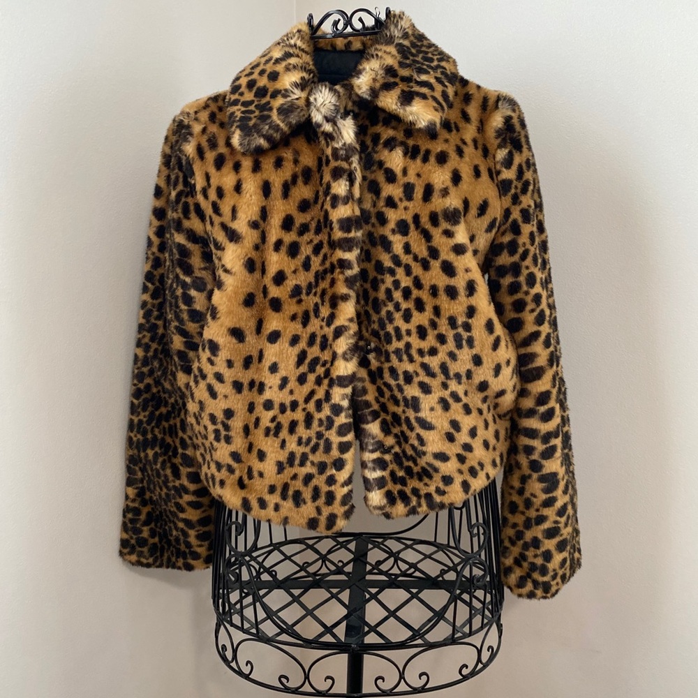 Zara cheetah / leopard print coat